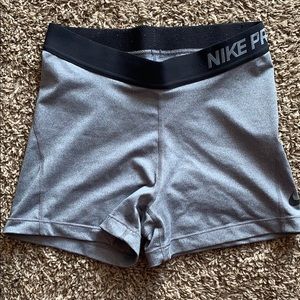 Gray Nike spandex